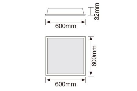 Đèn LED Panel D-PD40DR7 Bản vẽ