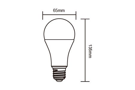 مصباح LED سكني LED-E2716DR9 رسم