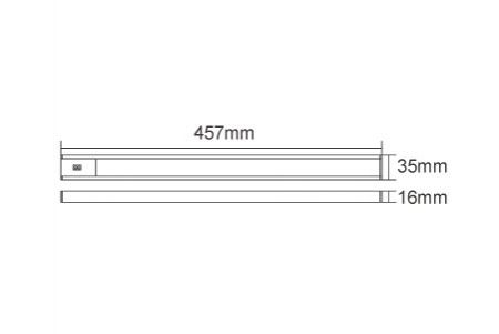 Bản vẽ đèn LED Batten D-45LA10DHSR1