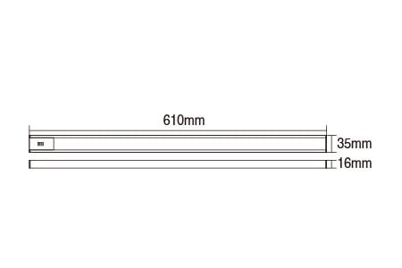 Desenho da Luz de Batten LED D-60LA12DHSR1