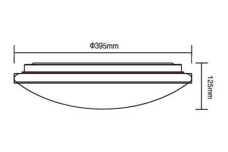 Bản vẽ Đèn Trần LED LED-CE30DMR3-LW