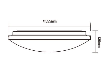 LED Ceiling Light LED-CE50DMR3-LW Drawing