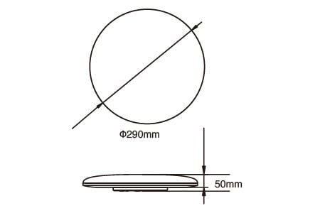 LED Ceiling Light LED-CEN24WR1 Drawing