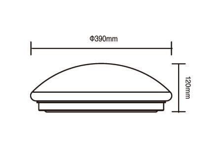 Đèn trần LED LED-CES30DMR3 Hình vẽ