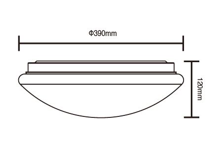 LED Ceiling Light LED-CES30DR2 Drawing