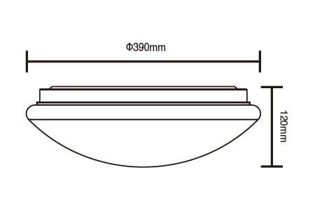 Đèn LED trần LED-CES30WR2 Bản vẽ