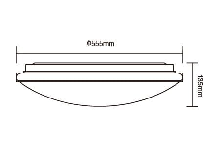 LED Ceiling Light LED-CES50DMR3DW Drawing