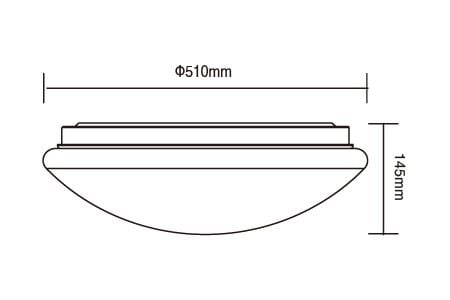 Đèn trần LED LED-CES50DSWR3 Bản vẽ