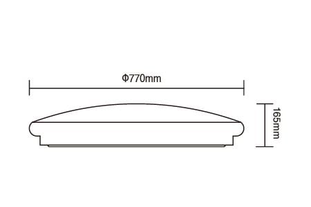 Đèn trần LED LED-CES75DMR3 Hình vẽ