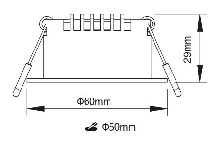 Bản vẽ đèn LED Downlight LED-5DOHU3W