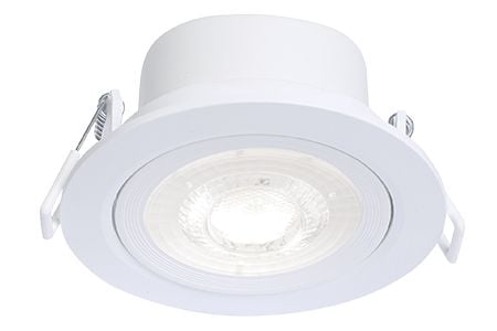 LED Ultra Slim Tiltable Tri-Colour Downlight White 5W Daylight - LED Ultra Slim Tiltable Tri-Colour Downlight White 5W Daylight