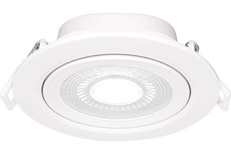 LED Ultra Slim Tiltable Tri-Colour Downlight White 8W Daylight - LED Ultra Slim Tiltable Tri-Colour Downlight White 8W Daylight