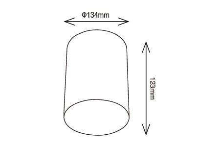 LED Downlight LED-CEA20D-BK Drawing