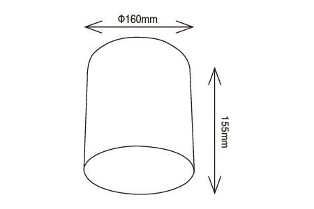 Desenho do LED Downlight LED-CEA40DR1-BK