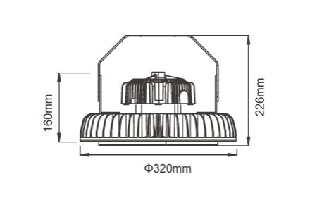 Dibujo de Luz LED de Alta Bahía LED-HIBAY200DR6