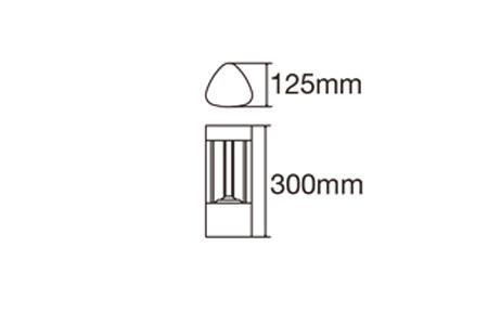 LED Lawn Light OD-3159R2 Drawing