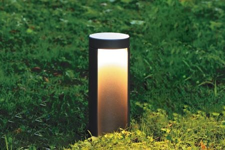 LED York Grass Bollard Light 8W 25CM Warm - LED York Grass Bollard Light 8W 25CM Warm