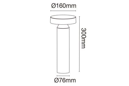 Lumière de pelouse LED_OD_3185_30 Dessin