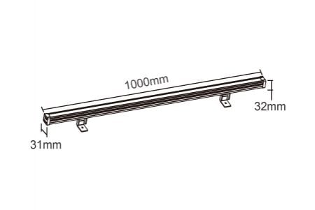 Barre lumineuse LED OD-Fl15W-SP Dessin