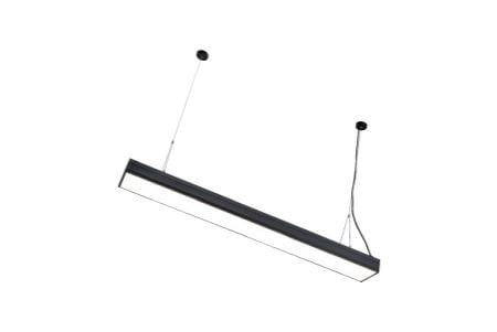 LED Lotte Linear Pendant Light Black 48W - LED Lotte Linear Pendant Light Black 48W