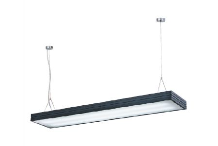 LED Dual Tube T8 Pendant Light Black 4Feet - LED Dual Tube T8 Pendant Light Black 4Feet