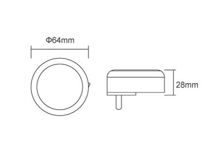 ضوء الليل LED LED-NLA0.2W-GP رسم