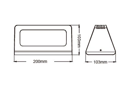 Luz de Parede LED Externa E-2355 Desenho