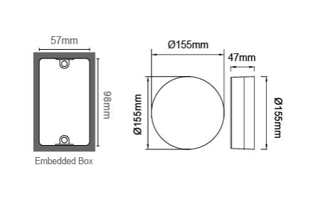 Dibujo de luz de pared LED para exteriores OD-2272