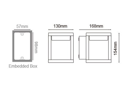Dibujo de luz de pared LED para exteriores OD-2300