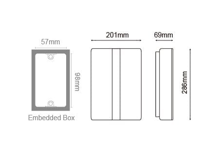 Dibujo de luz de pared LED exterior OD-2301