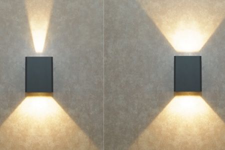 Luz de pared exterior de doble haz ajustable – IP66 | 18W | 1000LM | 3000K Blanco cálido | DANCELiGHT® - Luz de pared exterior de doble haz ajustable – IP66 | 18W | 1000LM | 3000K Blanco cálido | DANCELiGHT®