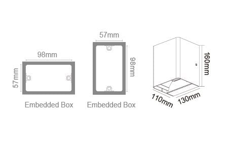 Luminaire mural extérieur LED OD-2349 Dessin