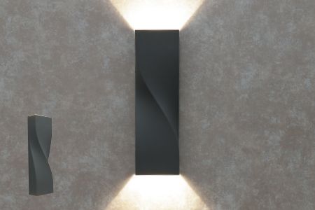 Luz de pared LED vertical – IP66 | 3000K Blanco cálido | DANCELiGHT® - Luz de pared LED vertical – IP66 | 3000K Blanco cálido | DANCELiGHT®