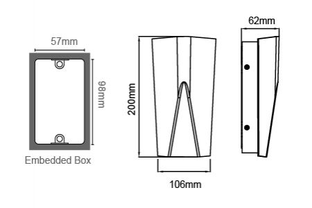 Applique murale extérieure LED OD-2351 Dessin