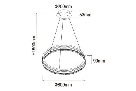 Lustre LED D-29301-800 Dessin