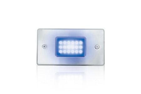 Lumière de marche LED Guidage visuel Argent 1.5W Bleu - Lumière de marche LED Guidage visuel Argent 1.5W Bleu