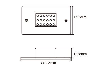 Lumière de marche LED OD-4133R1 Dessin