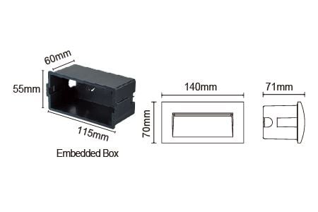 Dessin de la lumière d'étape LED OD-4136W-BK