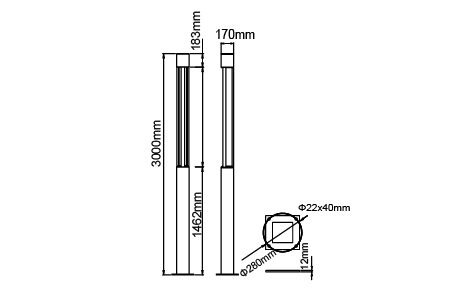 Dibujo de Luz de Calle LED OD-1501
