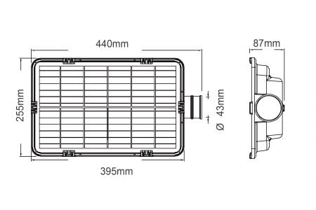 Dessin du lampadaire LED OD-10077SE