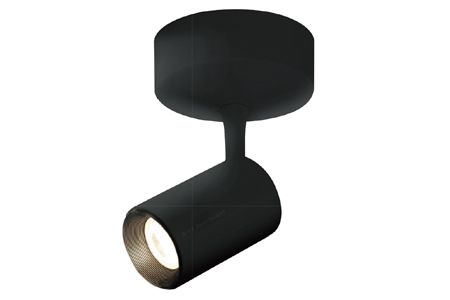 LEDトラックライト サーフェスマウント ブラック ブルーハザードフリー 7W 暖白色 - LEDトラックライト サーフェスマウント ブラック ブルーハザードフリー 7W 暖白色