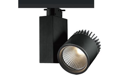 Projecteur sur rail LED Black Diamond Noir 45W Lumière du Jour - Projecteur sur rail LED Black Diamond Noir 45W Lumière du Jour