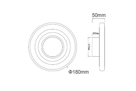 LED Wall Light D-26017 Drawing