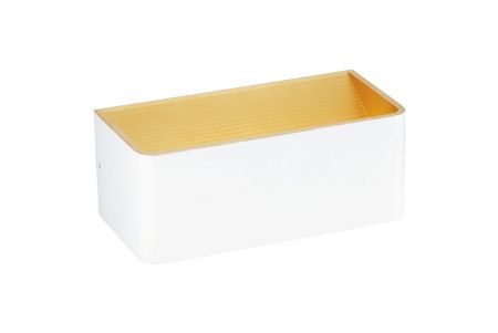 Lumière murale en feuille d'or LED 7W – 3000K Blanc chaud | 350LM | 20cm | Fini blanc + or | DANCELiGHT® - Lumière murale en feuille d'or LED 7W – 3000K Blanc chaud | 350LM | 20cm | Fini blanc + or | DANCELiGHT®
