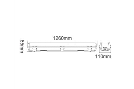 Dibujo de luz LED a prueba de agua OT8WA4X2+57K