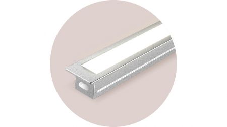 Estilo Recomendado 2. Luz de Canal de Aluminio con Alas