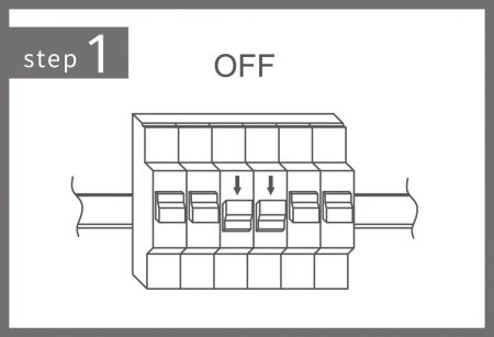 Step 1.Turn off the power: Ensure the power is off to prevent electric shock.