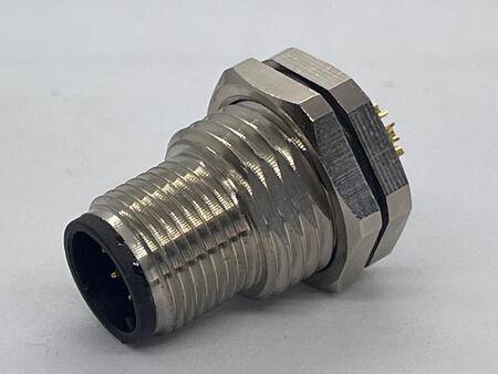 Back Mounted Socket M12 Male Back Mount Socket 4 Core IP67 Waterproof | JCON