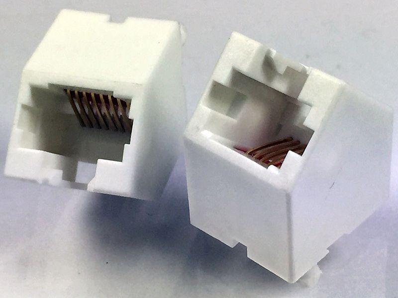 J045010056 | 45 Degree Angle RJ45 Connector / Jack Unshielded | OEM ...