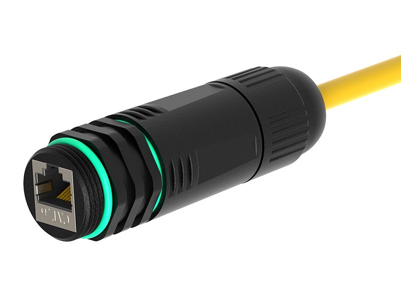 IP68 Waterproof Cat6 RJ45 Coupler | JCON Shielded Ethernet Connector